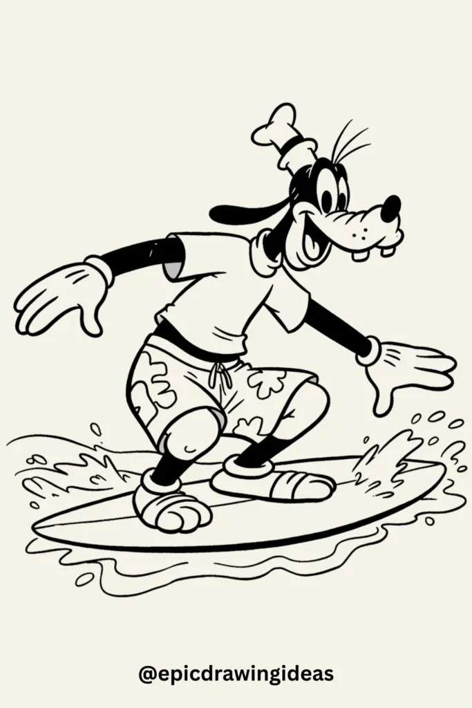 Goofy the Surfer Scout