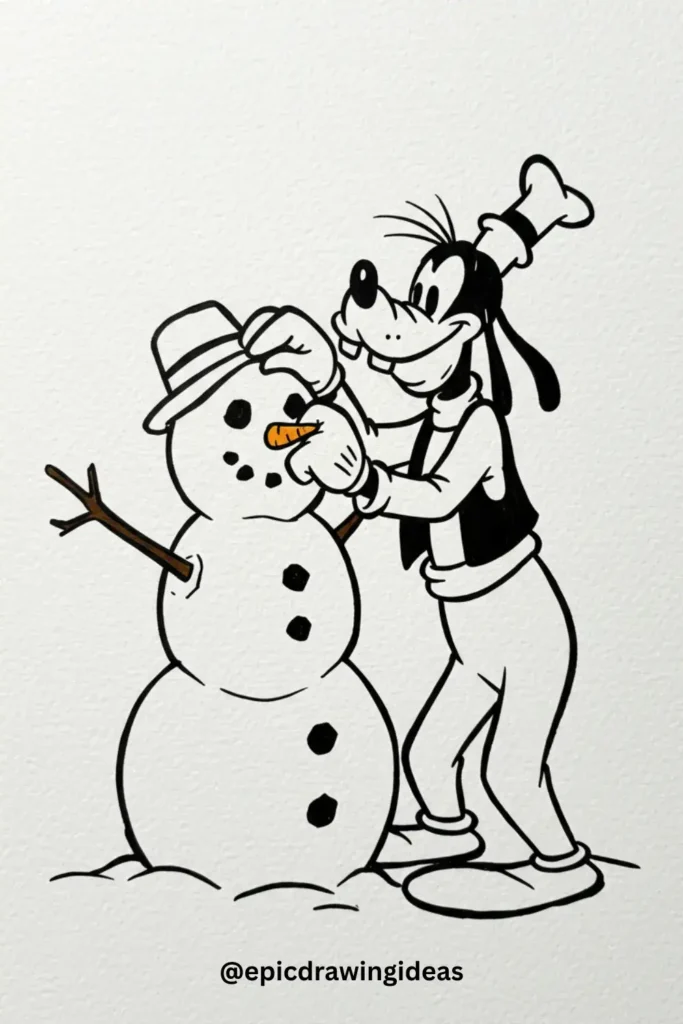 Goofy's Crooked Snowman