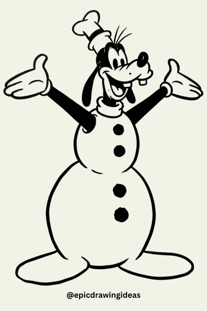 Goofy the Snowman in Disguise
