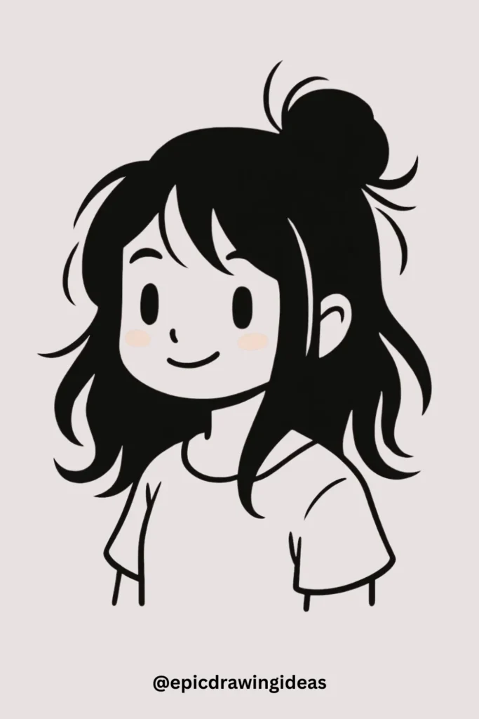 Messy Half-Up Bun
