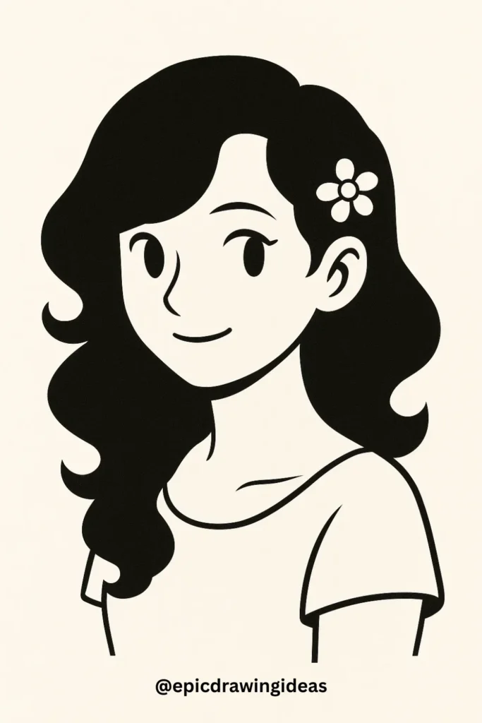 Side-Swept Curls with a Barrette