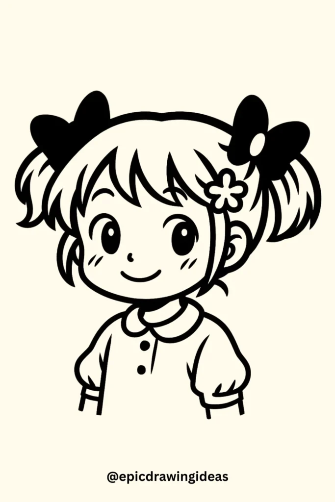 Cute Pigtails with Bows