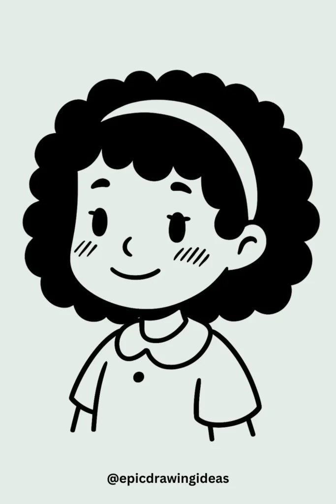 Curly Hair with Headband
