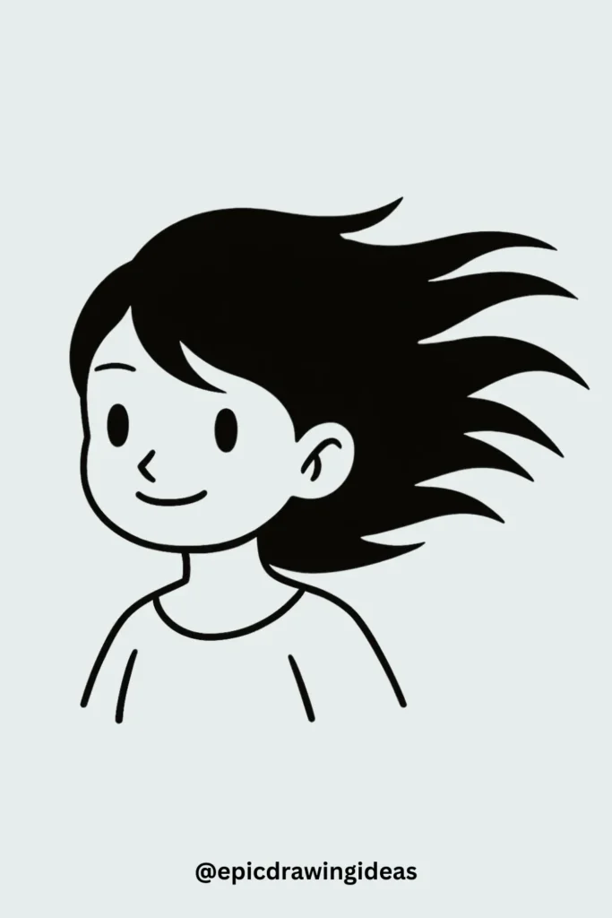Windblown Hair