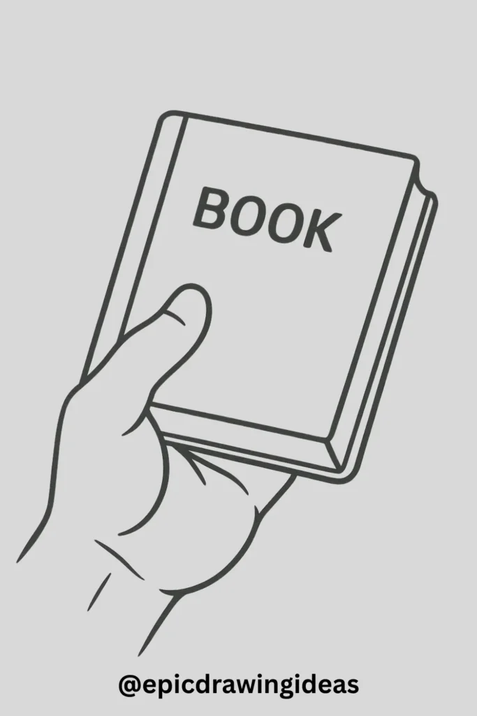 Hand Holding a Book