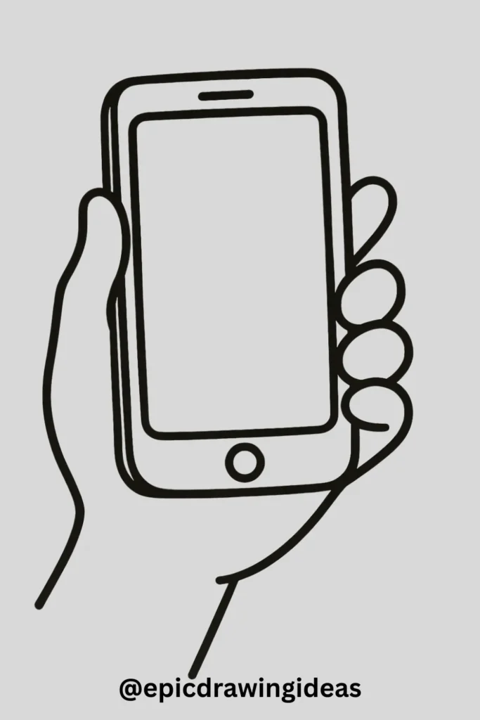 Hand Holding a Smartphone