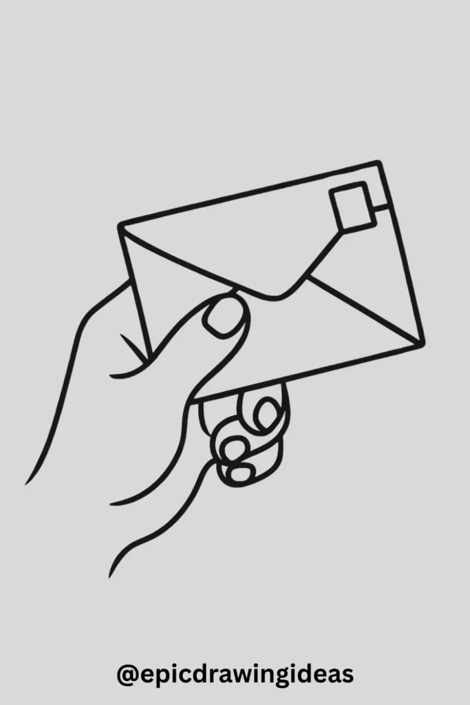 Hand Holding a Letter