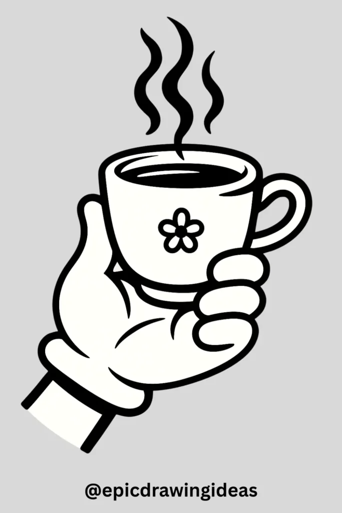 Hand Holding a Cup of Coffee