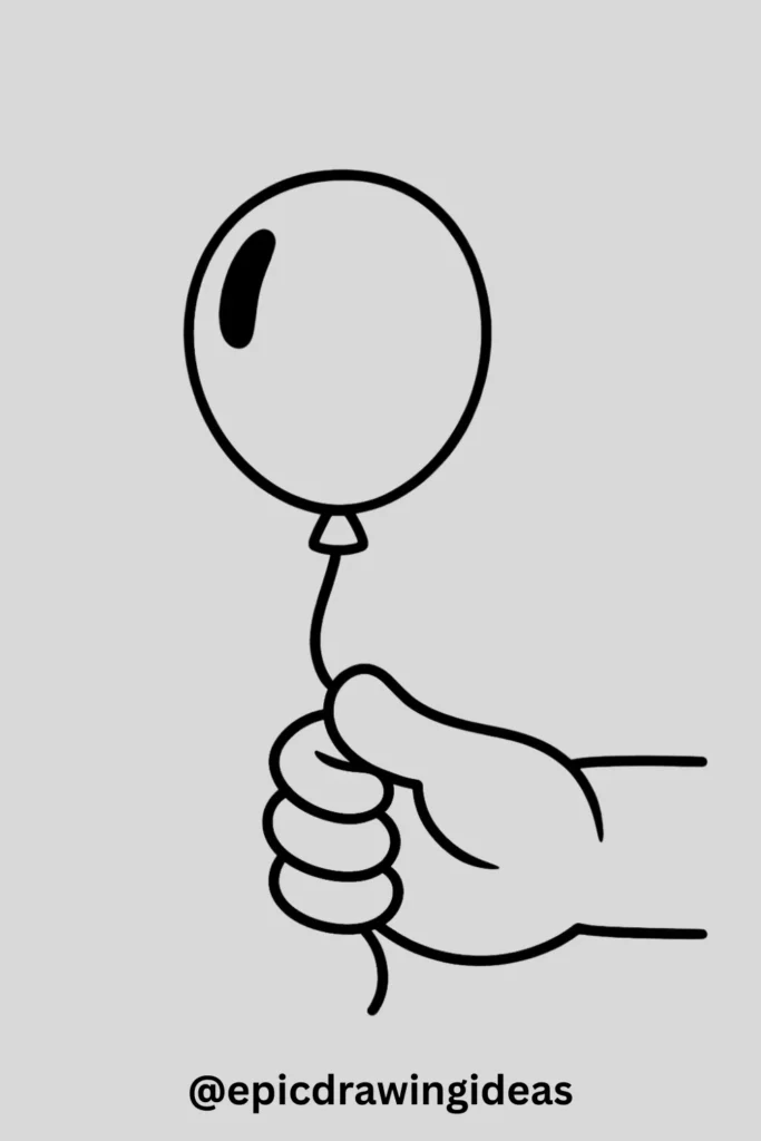 Hand Holding a Balloon