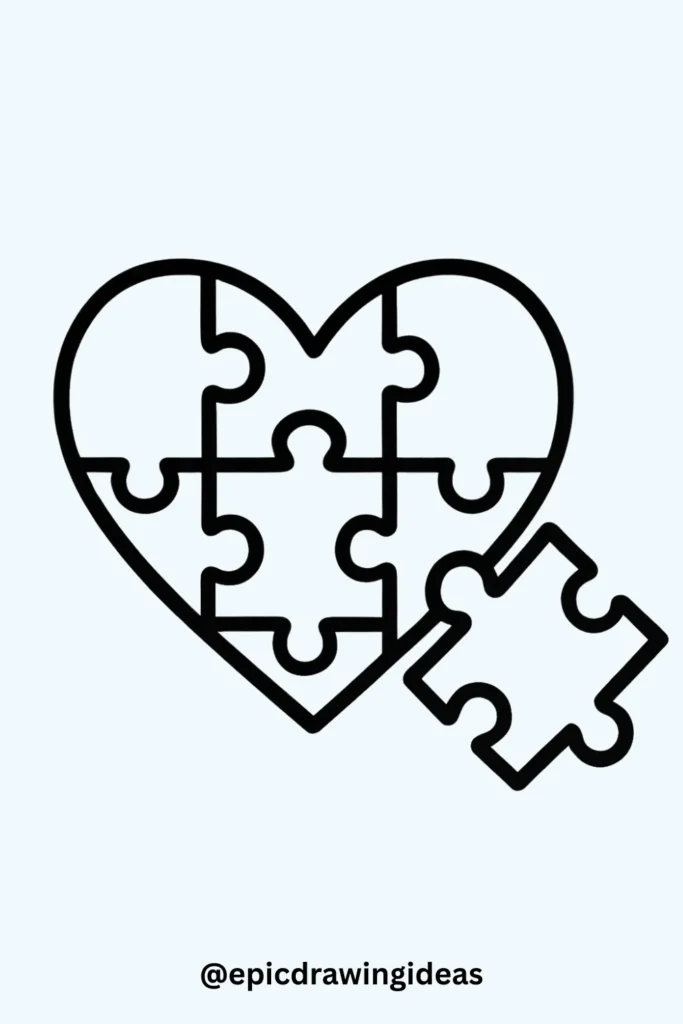 Puzzle Piece Heart
