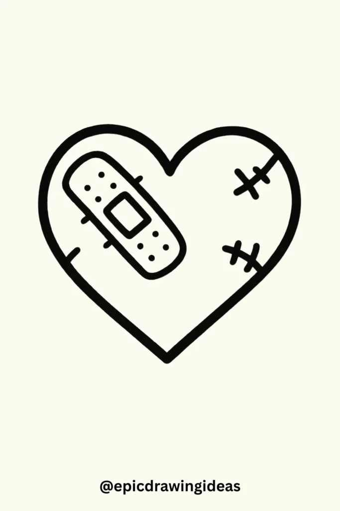 Heart with Bandages