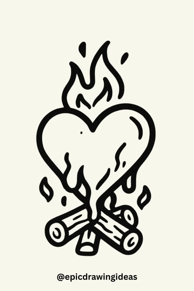 Heart Campfire