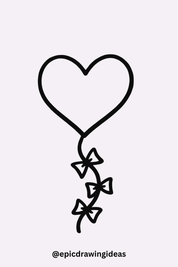 Heart Kite in the Sky