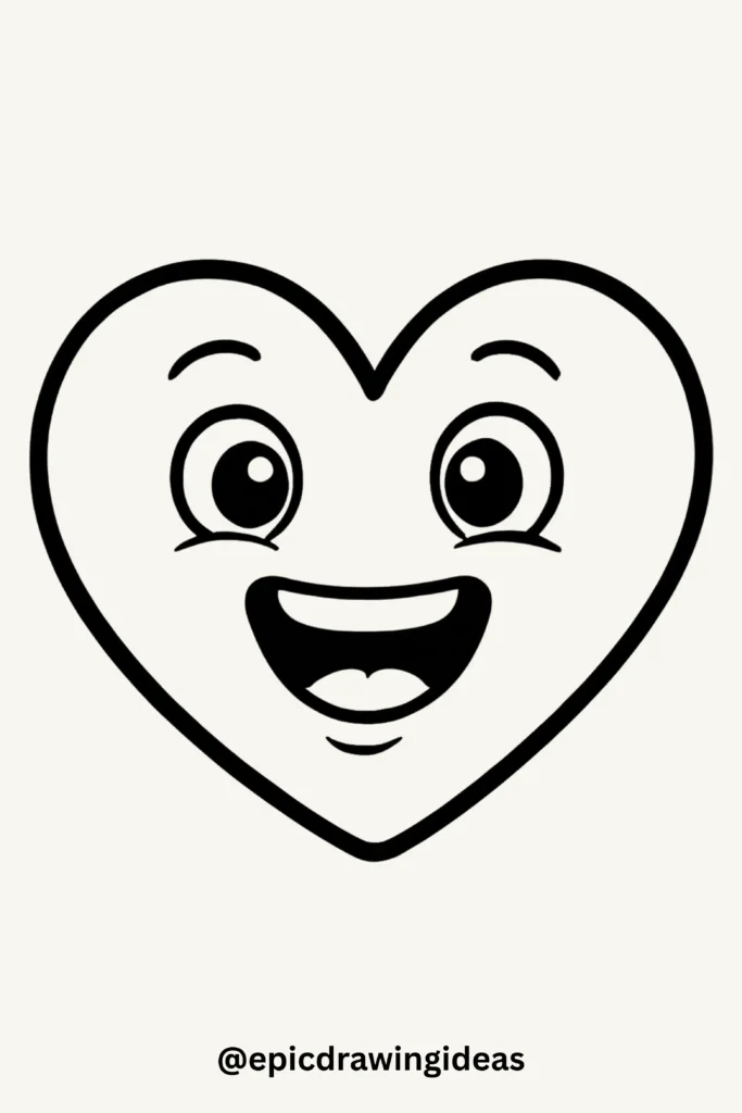Smiley Heart Face