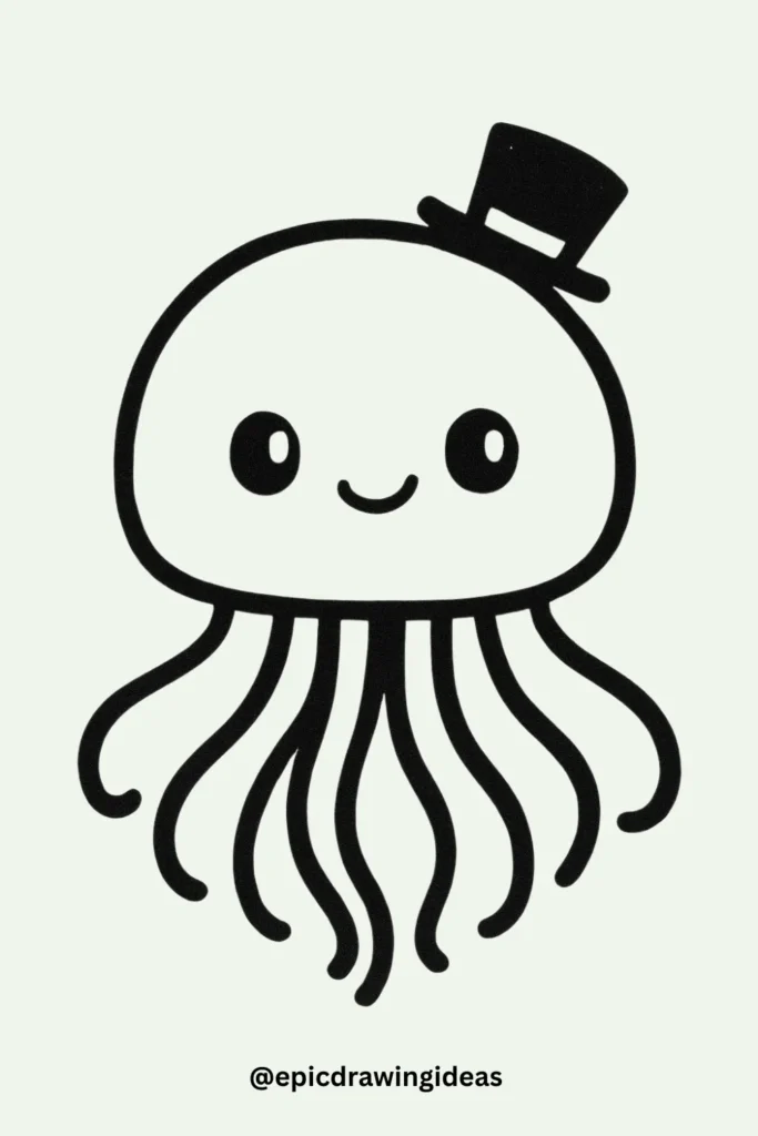 Fancy Jellyfish with a Hat