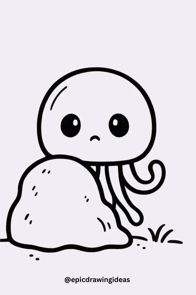 Shy Jellyfish Peek