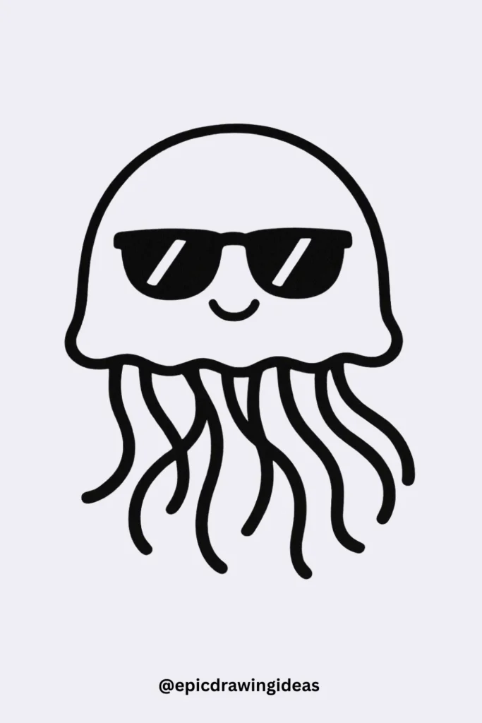 Jellyfish with Sunglasses