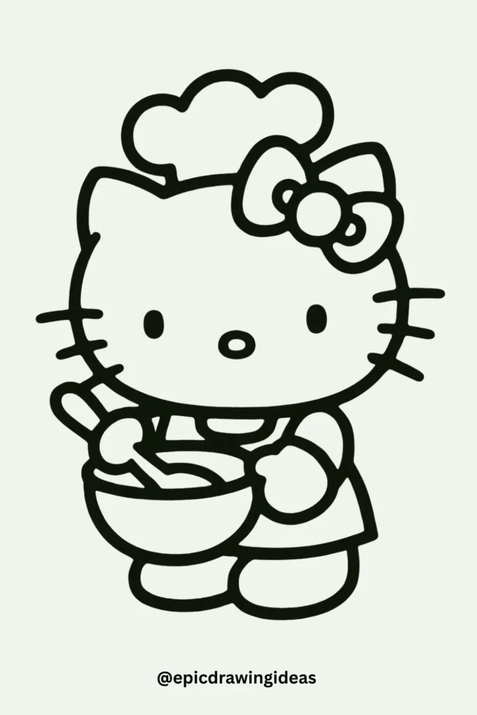 Hello Kitty as a Chef