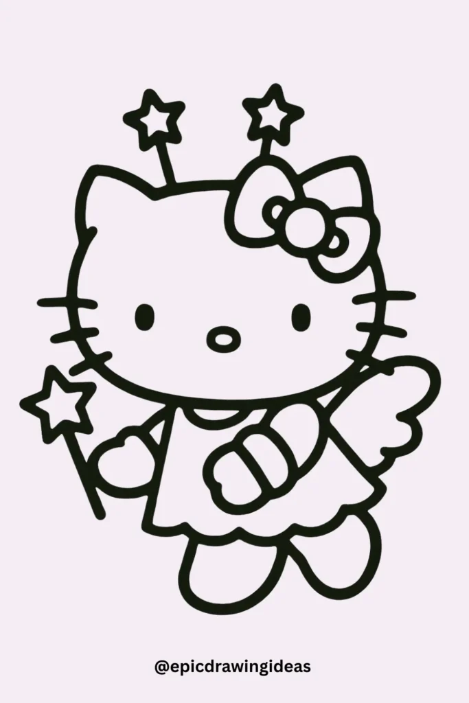Hello Kitty as a Magical Fairy