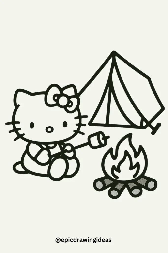 Hello Kitty Camping