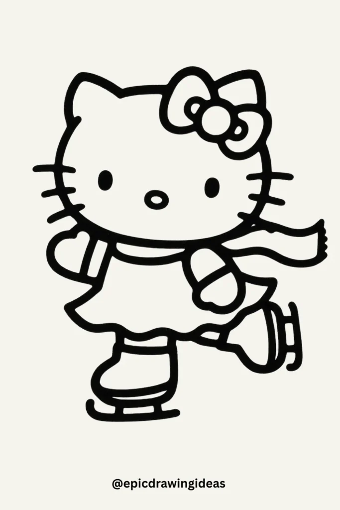 Hello Kitty Ice Skating