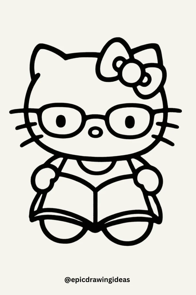 Book-Loving Hello Kitty