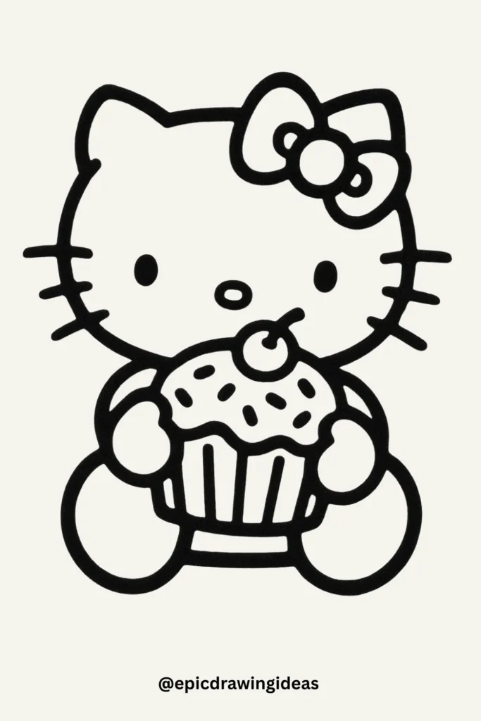 Cupcake Delight with Hello Kitty