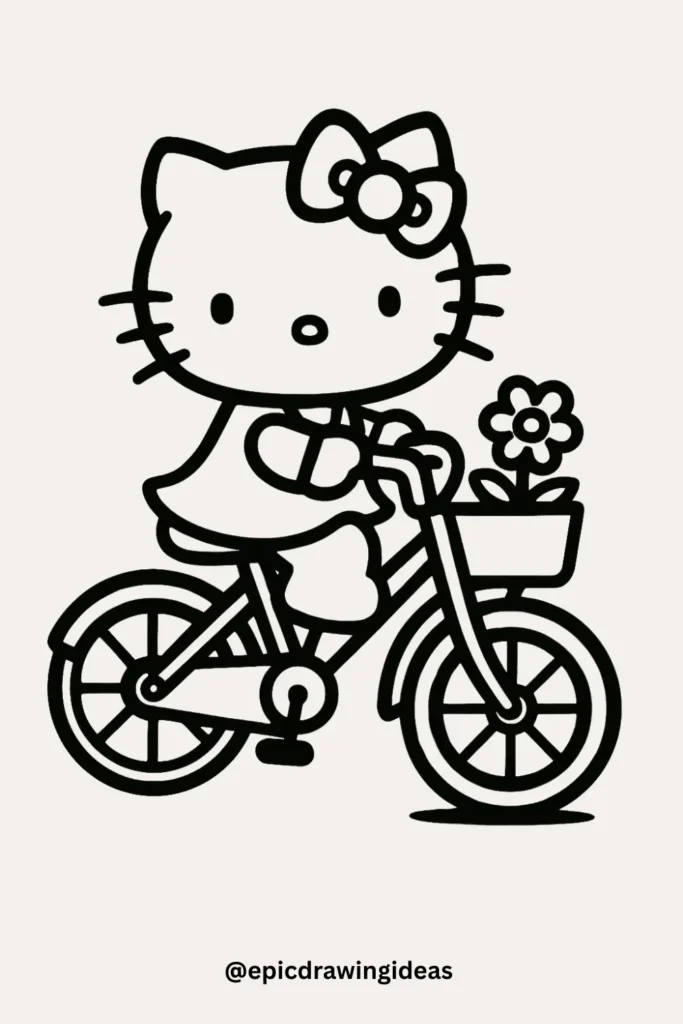 Hello Kitty Rides a Bike