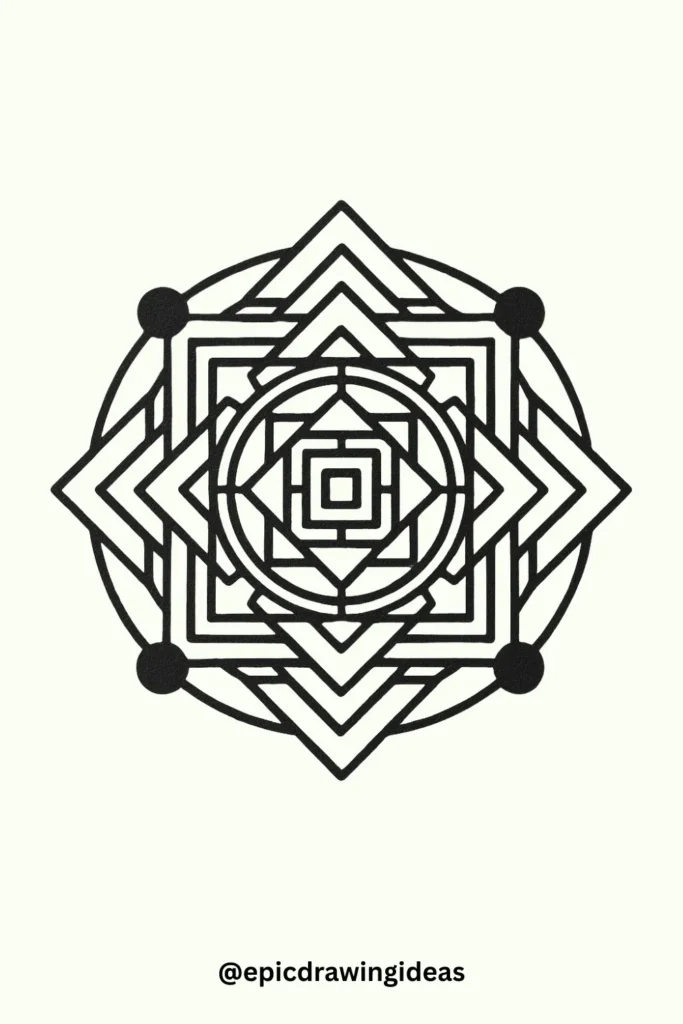 Circuit Geometry Mandala