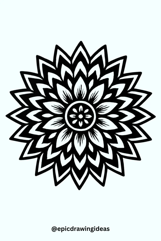 Dark Bloom Mandala