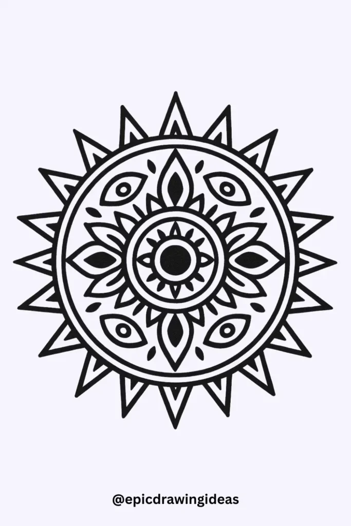 Spiked Halo Mandala