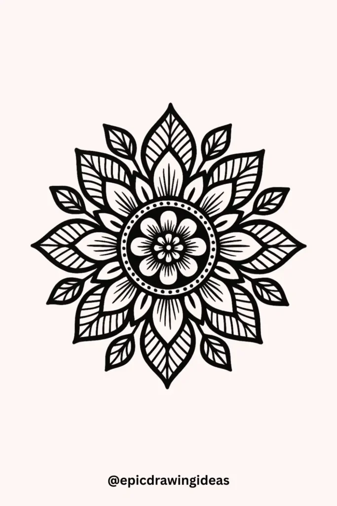 Floral Bloom Mandala