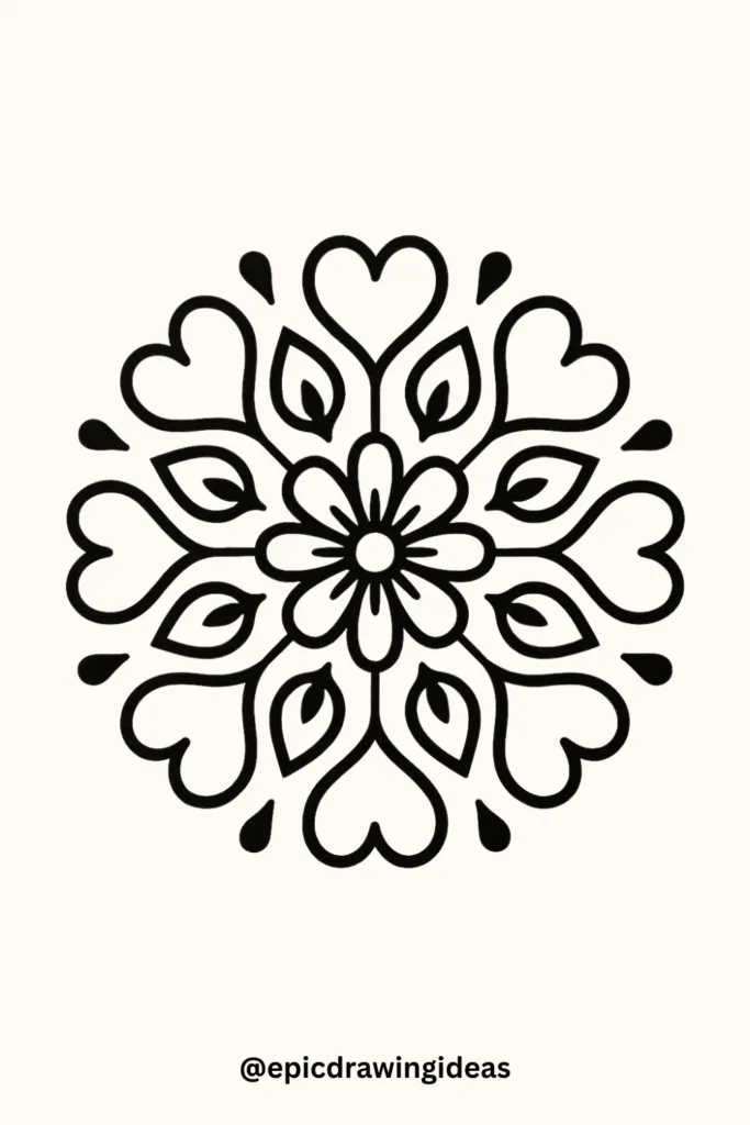 Petal Harmony Mandala