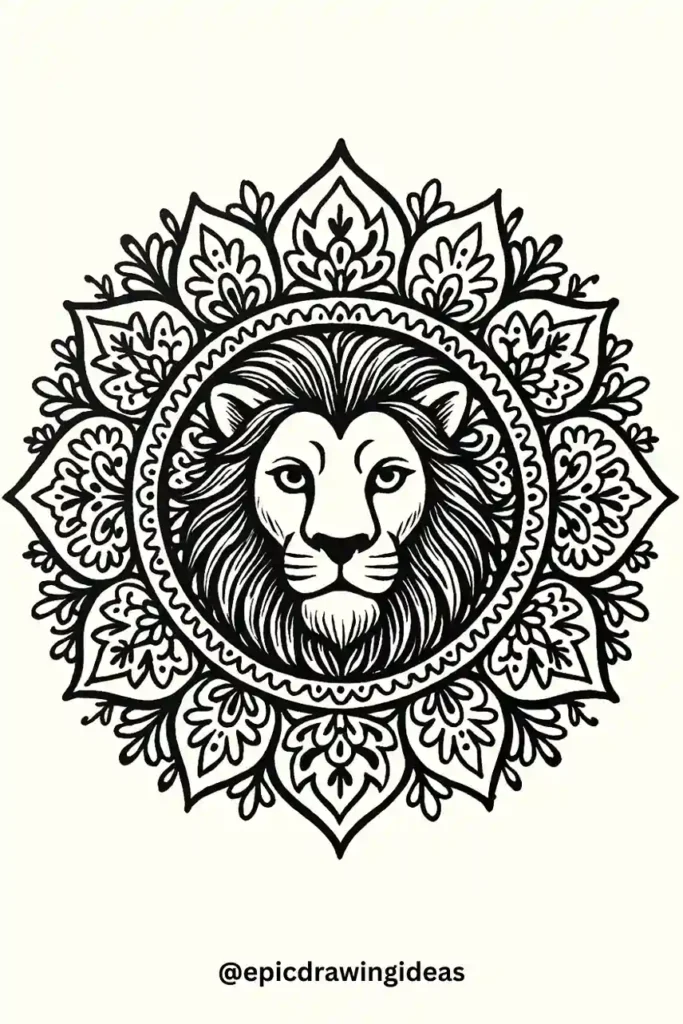 King of the Jungle Mandala