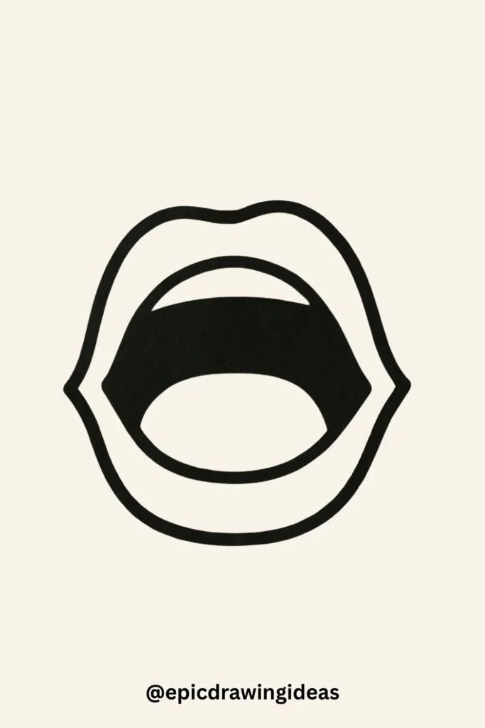 30 Cartoon Mouth Drawing Styles You’ll Love 13 Yawning Mouth