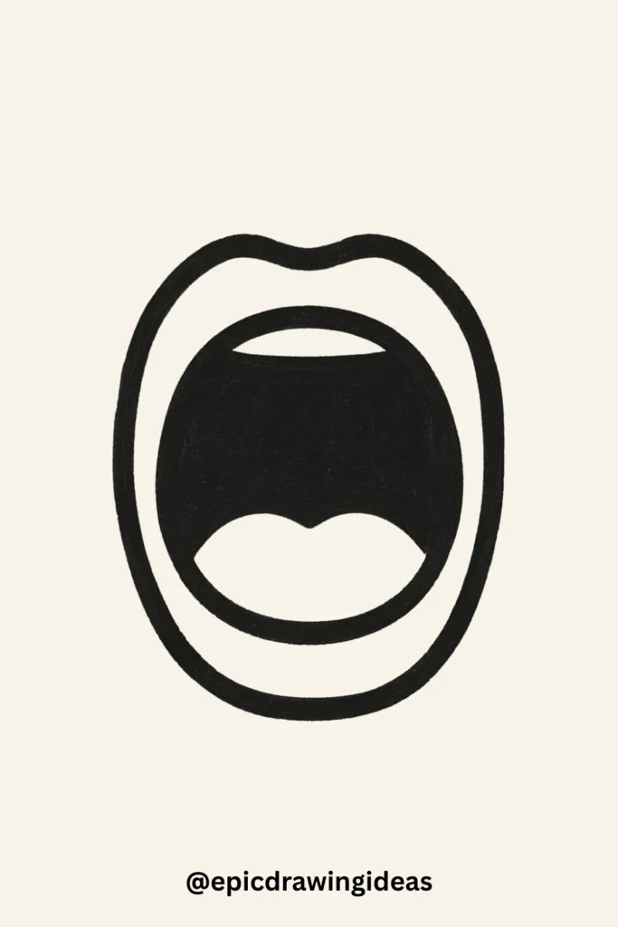 30 Cartoon Mouth Drawing Styles You’ll Love 25 Mouth in Shock (Wide Open)