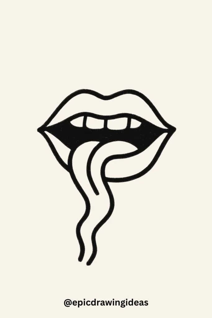 30 Cartoon Mouth Drawing Styles You’ll Love 30 Mouth Eating Spaghetti