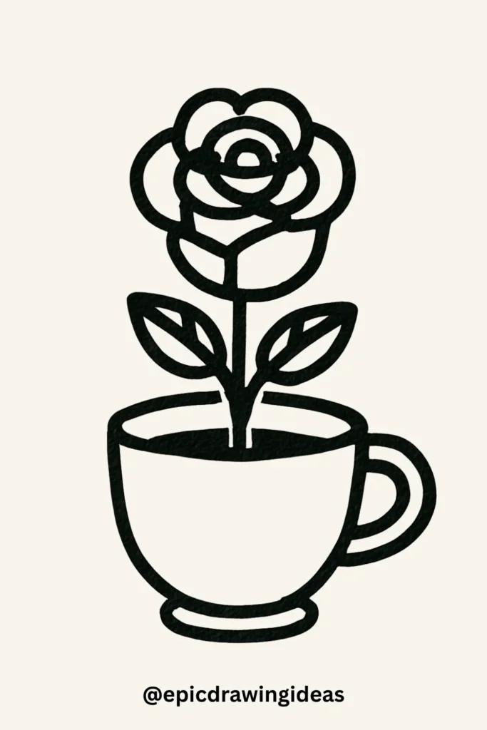 Rose in a Tea Cup
