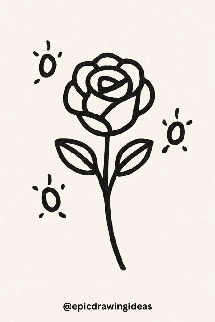 Rose and Fireflies