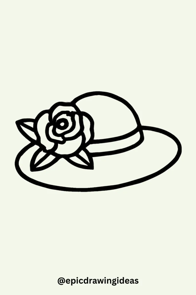 Rose on Hat