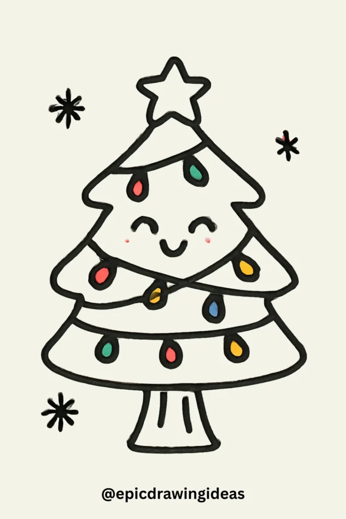 Tree with Christmas Lights
