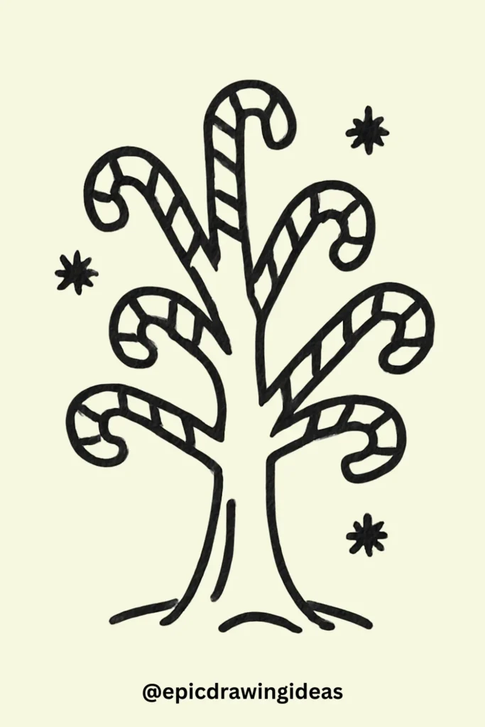 Tree Growing Candy Canes