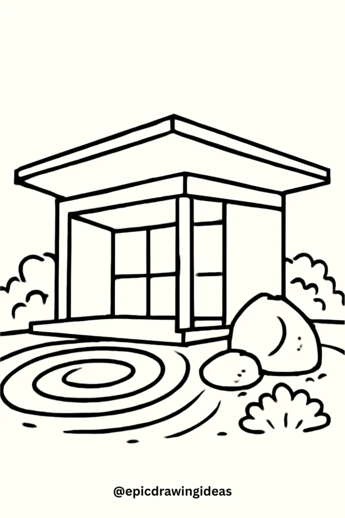 Zen-Inspired Minimalist Garden Pavilion