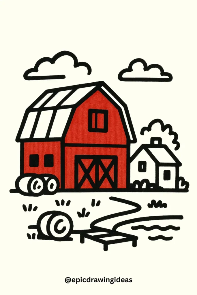 Sunny Countryside Barn