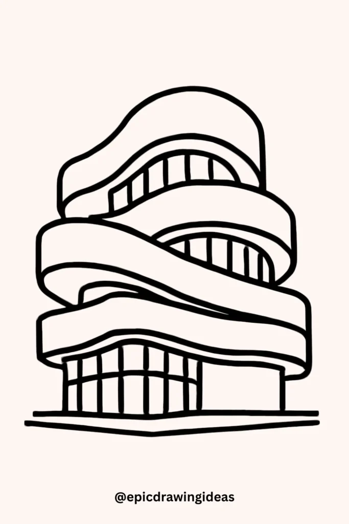 Sculptural Curved Building Design