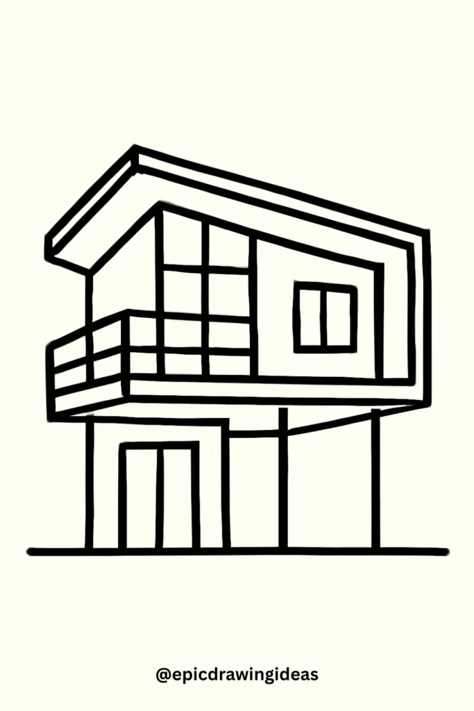 Floating Balcony Home Concept