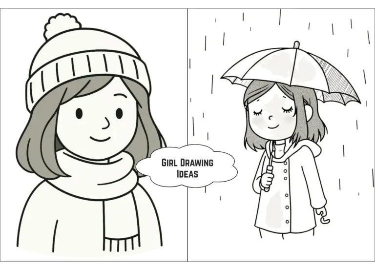 girl drawing ideas