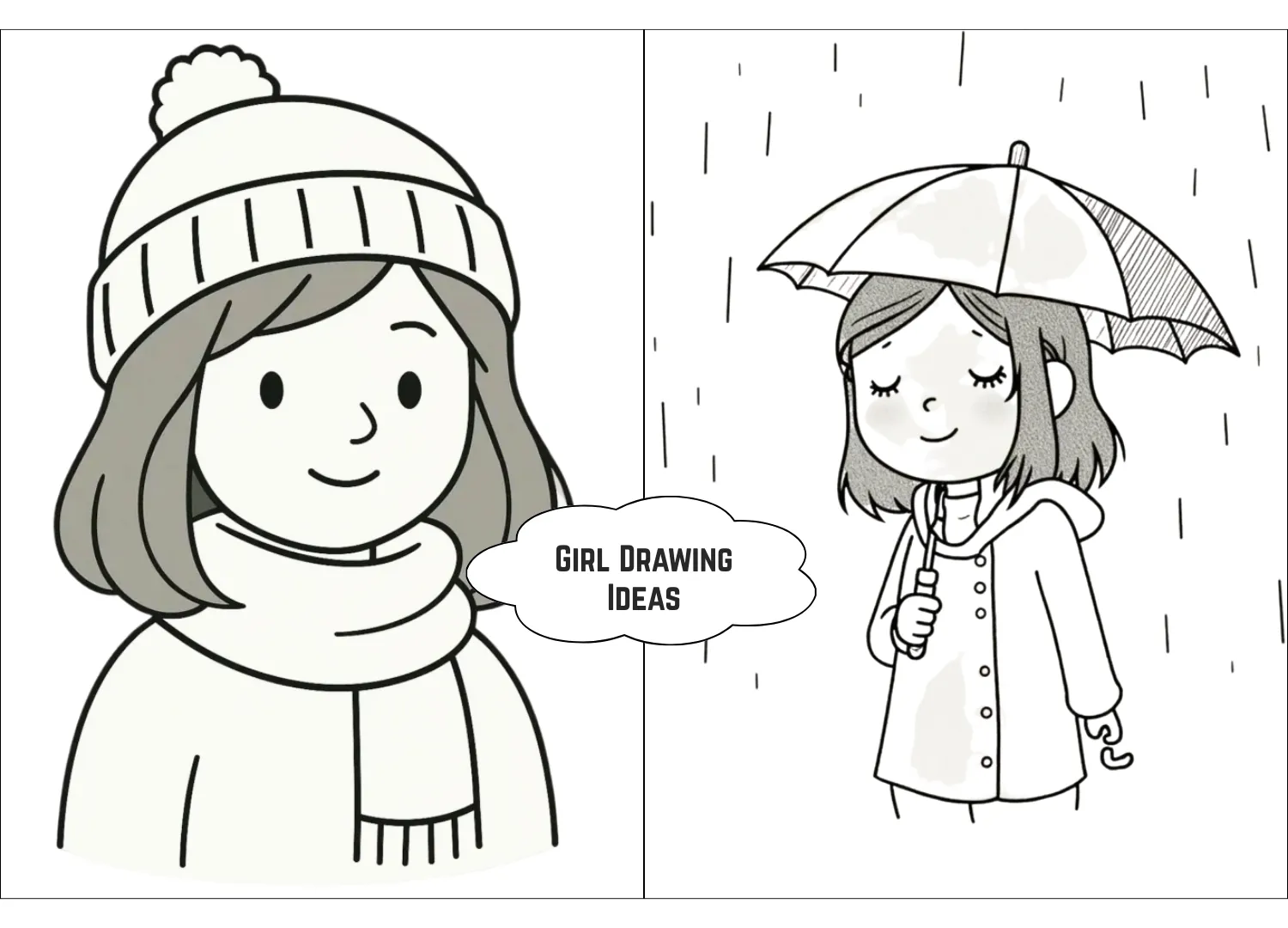 girl drawing ideas