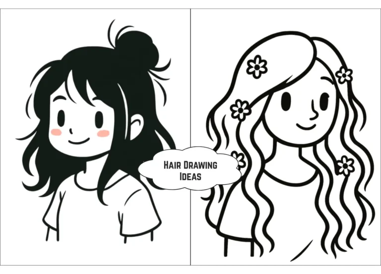 hair drawing ideas