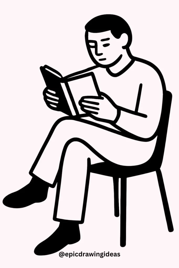 Relaxed Reading Pose